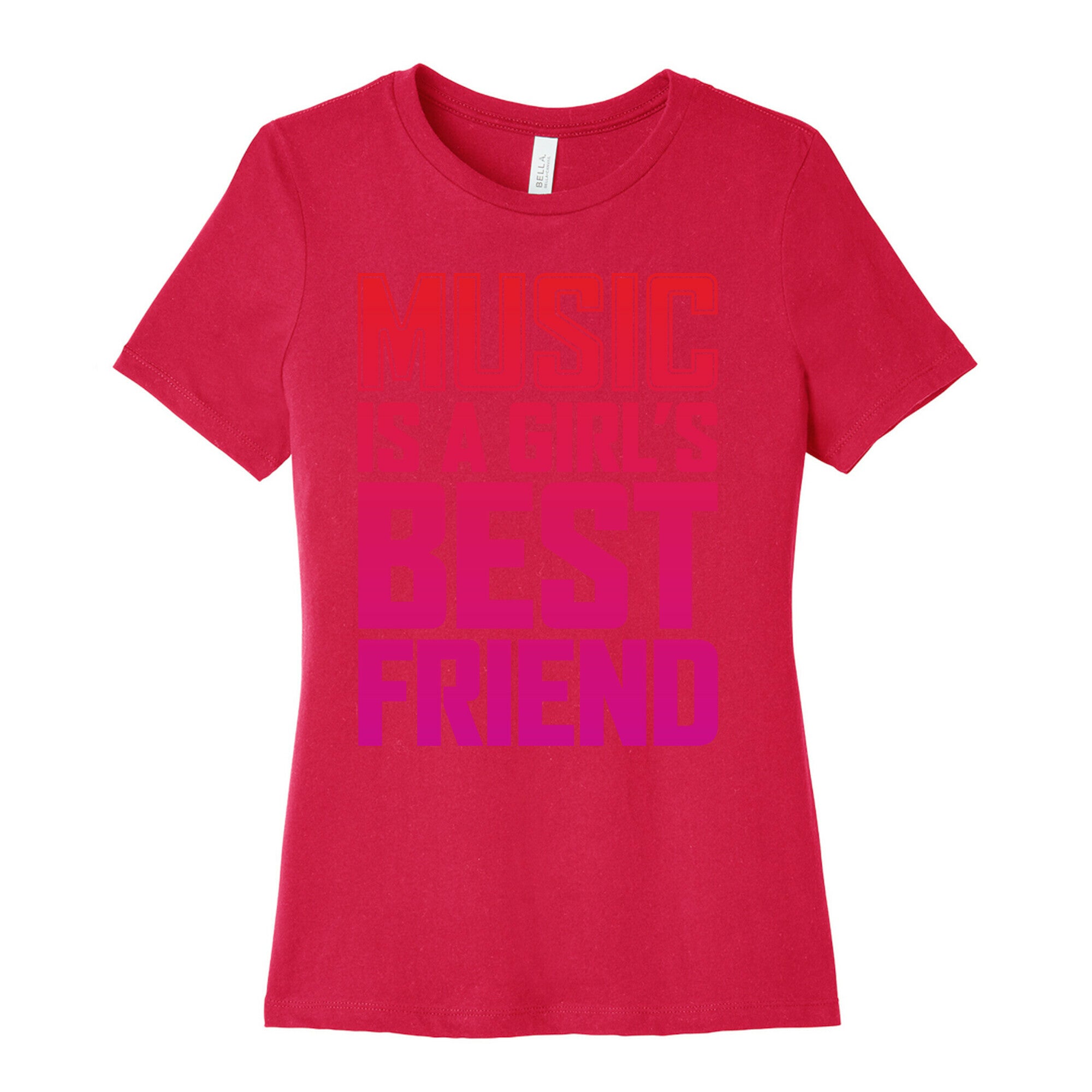 Music Is A Girl's Best Friend Women's Cotton Tee
